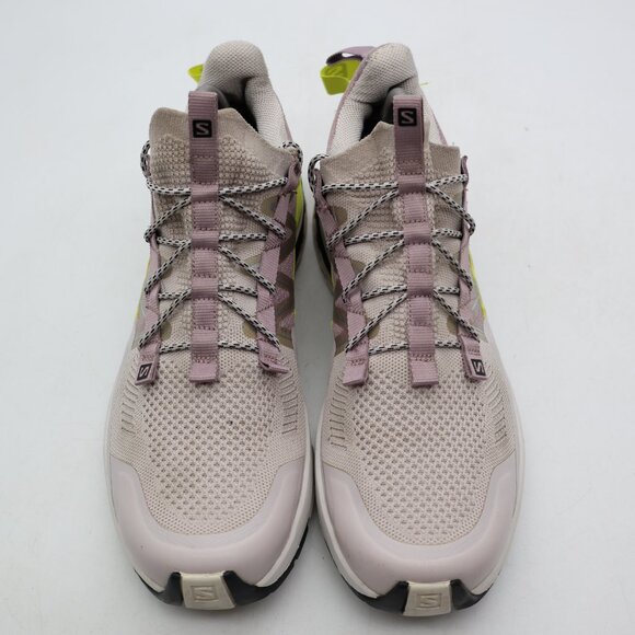 Salomon XA CoverAsh Men's 9 Women's 10 Trail Running Hiking Grey Lime Green - Picture 2 of 10